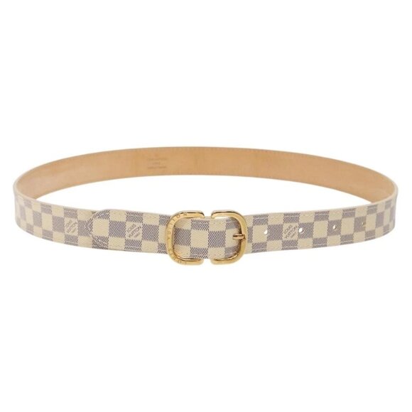 LOUIS VUITTON Damier Azur Ceinture Mini Belt 34.3"" M9782 LV Auth - Picture 2 of 15